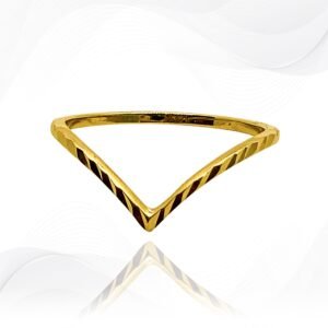 18K Gold Stylish Crown Ring 1.9