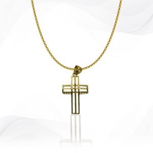 18K Gold Cross Necklace