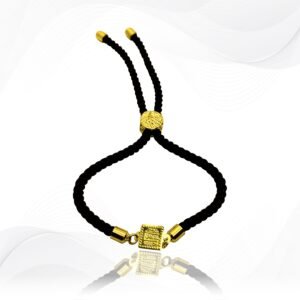 18K Gold Square Thread Adjustable Bracelet