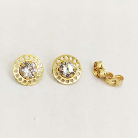 LET1.002-1 18k Embellish Gold Earrings