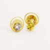 LET1.003-1 18K Embellish Gold Earrings