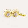 LET1.003-2 18K Embellish Gold Earrings