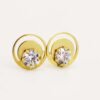 LET1.003-3 18K Embellish Gold Earrings