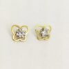 LET1.007-2 18K Embellish Gold Butterfly Earrings