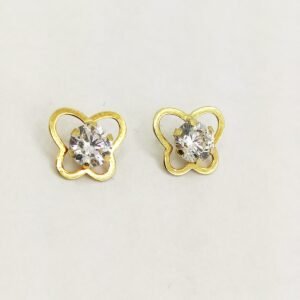 LET1.007-2 18K Embellish Gold Butterfly Earrings