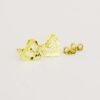 LET1.11-1 18k Embellish Gold Heart Design Earrings