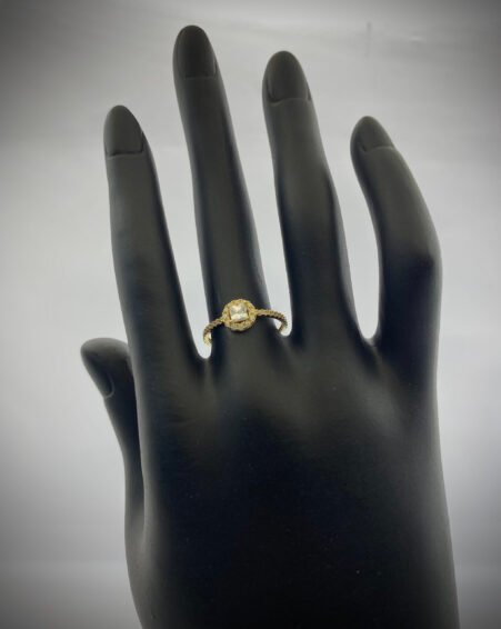 Embellish Gold Square Ring