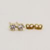 LET1.14-1 18K Embellish Gold stone Earrings