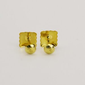 LET1.19-1 18K Embellish Gold Screw Earrings