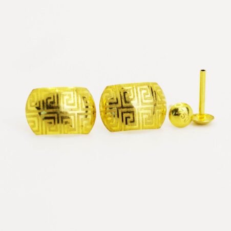 LET1.21-2 Embellish Gold 18K Clip maze Earrings