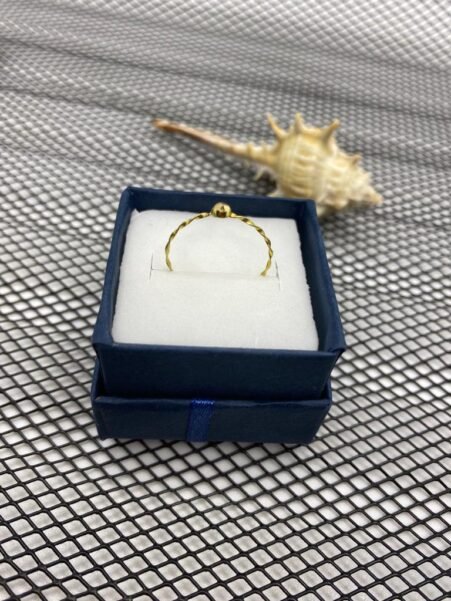 18K Gold Twisted Canopy Ring