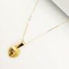 GNFHY-16-076-012-1 18k Embellish Gold Heart necklace