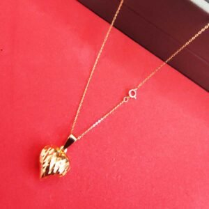 GNFHY-16-1040-011-2 18K Embellish Gold Heart Necklace 011