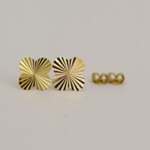 LET1.39 Embellish Gold 18K Clove Design Earrings