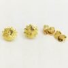 LET1.43-1 18K Embellish Gold Flower Earrings