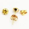 LET1.46-1 18K Embellish Gold Zircon Stone Earrings