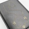 GNFH-0071-071-01 18K Gold Triple Heart Necklace