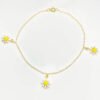 GBFF-0075-108-01 18K Gold Flower Bracelet