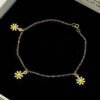 GBFF-0075-108-01 18K Gold Flower Bracelet